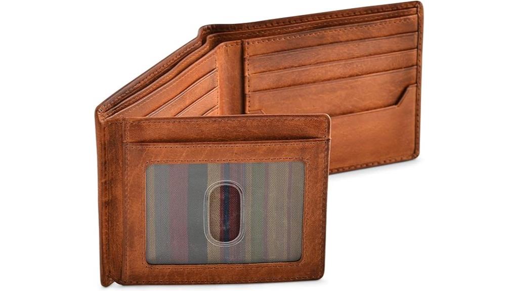 rfid bifold wallet for men