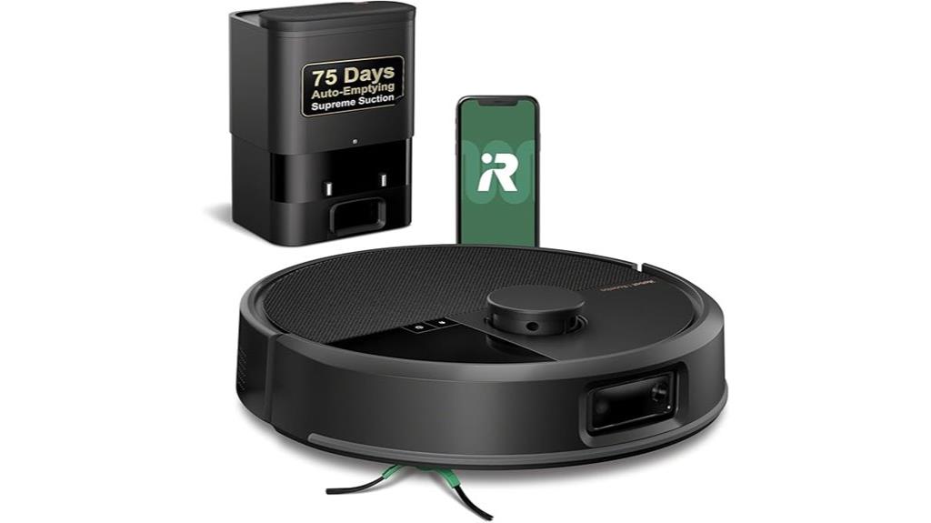 robotic vacuum with auto empty