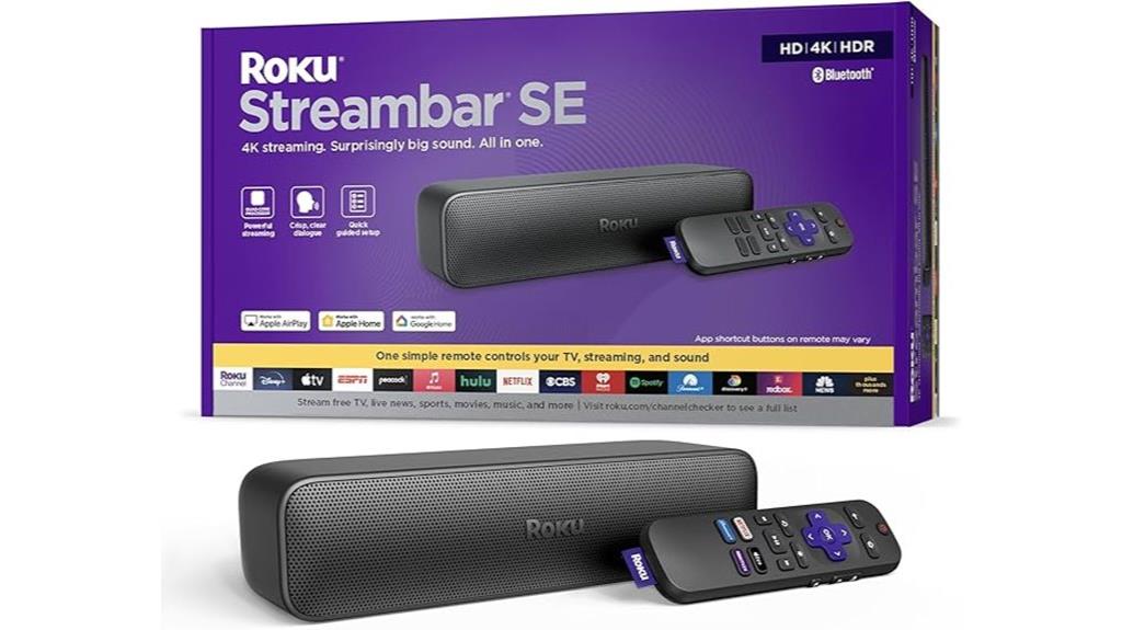 roku streambar se speakers