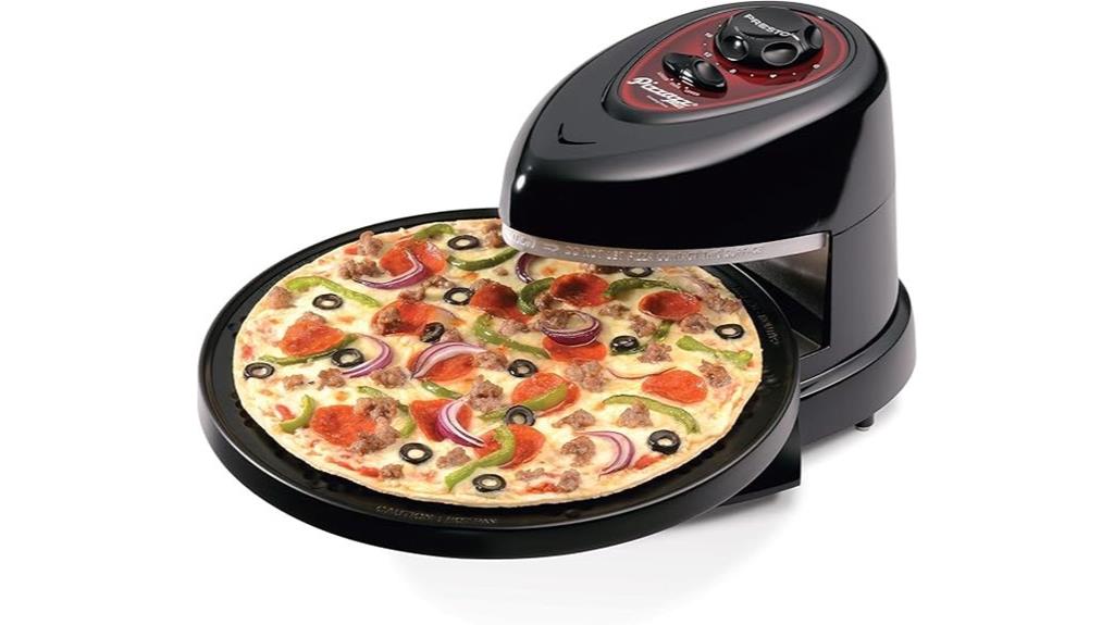 rotating pizza oven