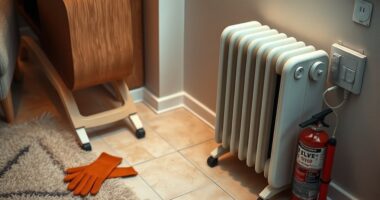 safe portable oil heater use