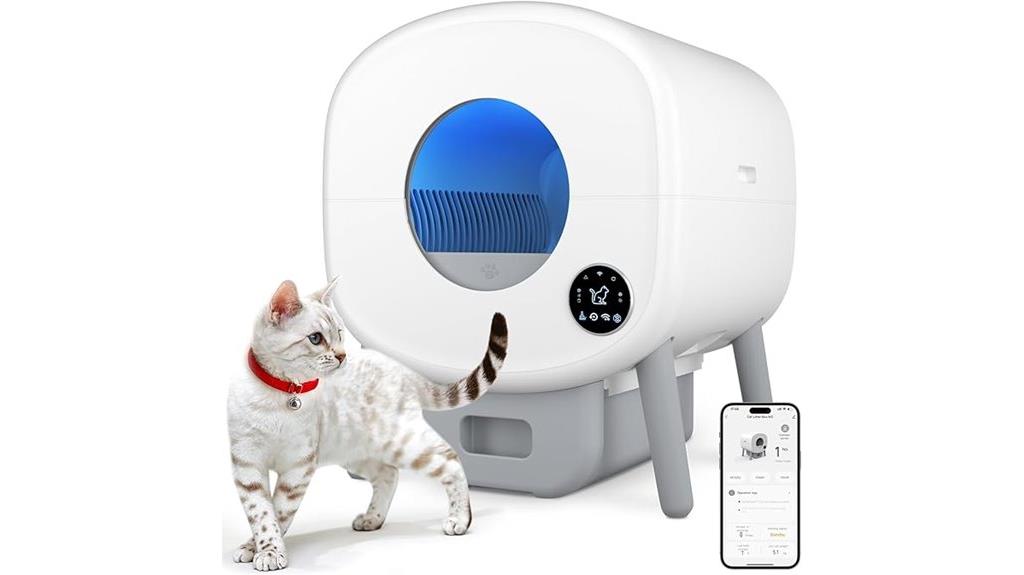 self cleaning litter box app
