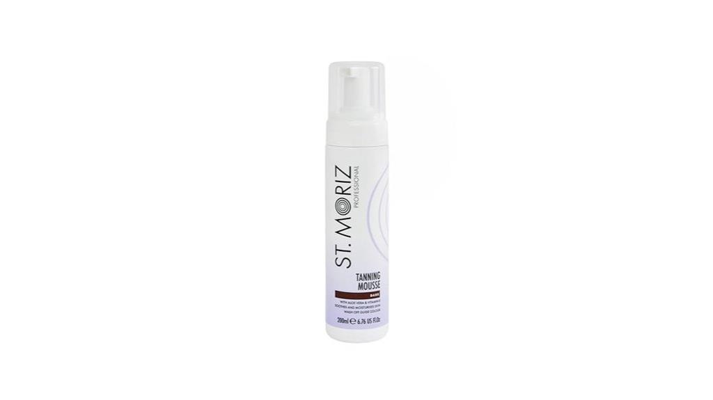 self tanning mousse with aloe
