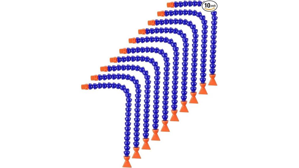 set of ten flat nozzle hoses