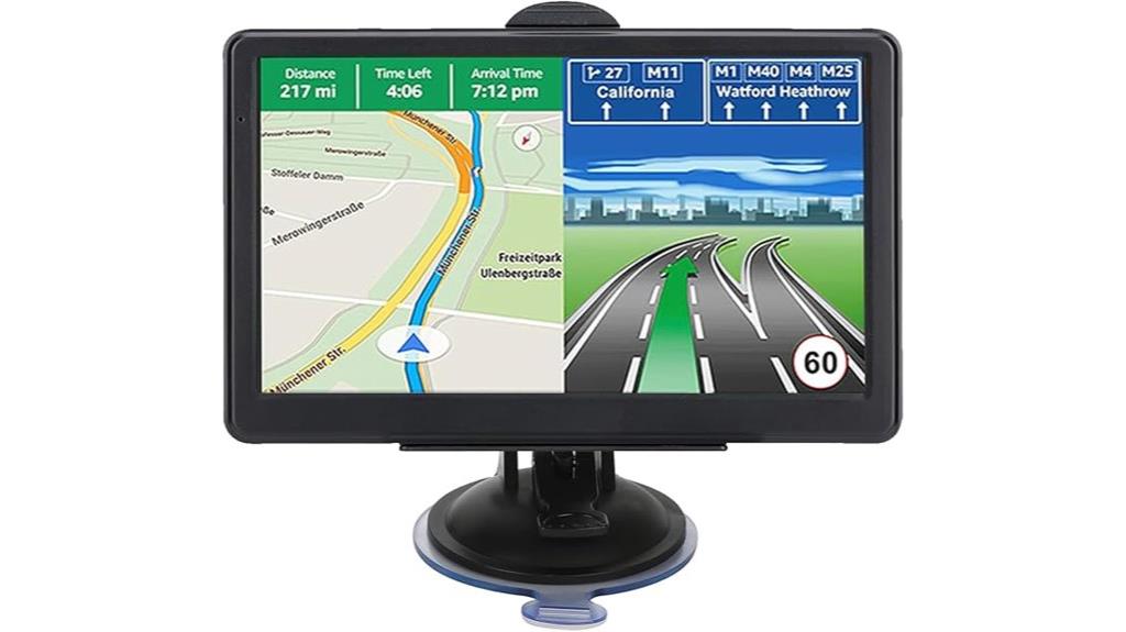 seven inch display gps