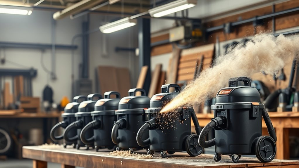 shop vacuum suction efficiency