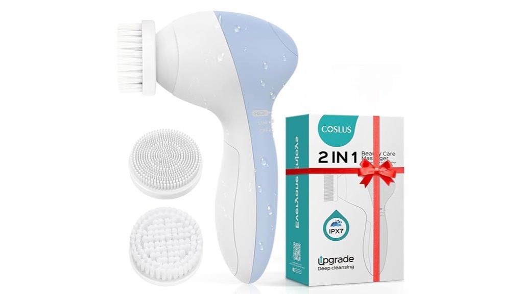 silicone facial cleansing brush