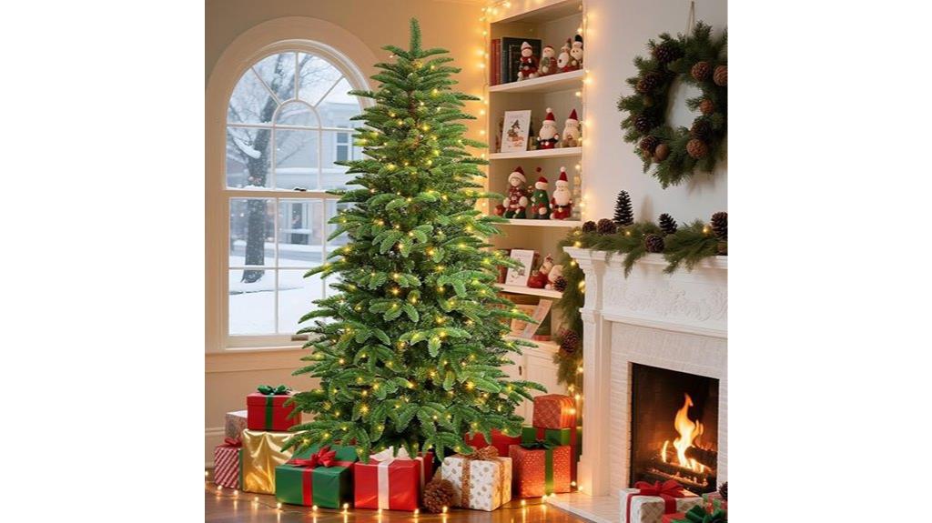 six and a half foot pre lit tree