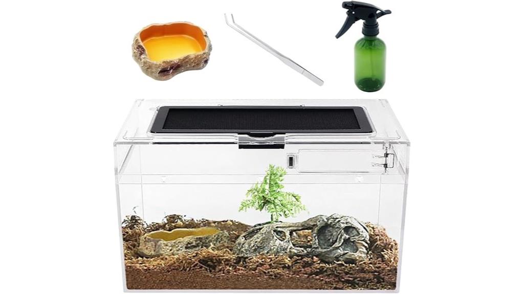 small glass reptile habitat