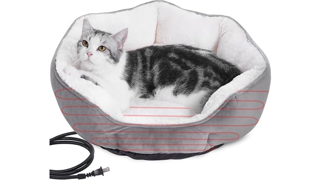 small pet heated bed