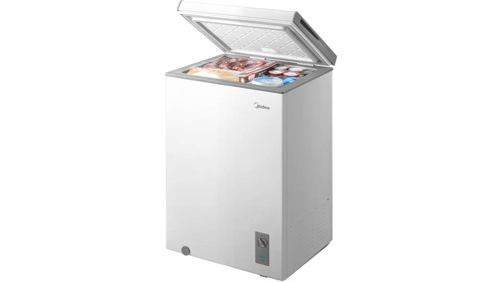 small white convertible freezer