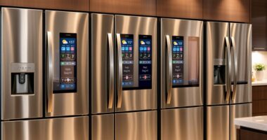 smart refrigerators with touchscreens