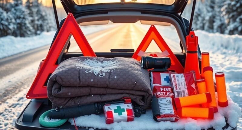 snow travel emergency kits