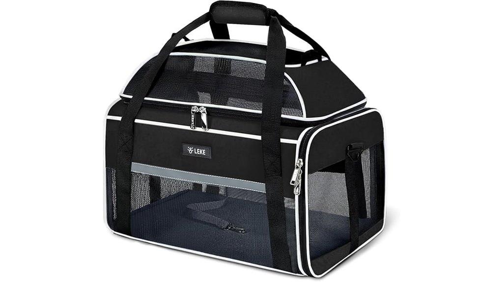soft tsa approved pet carrier