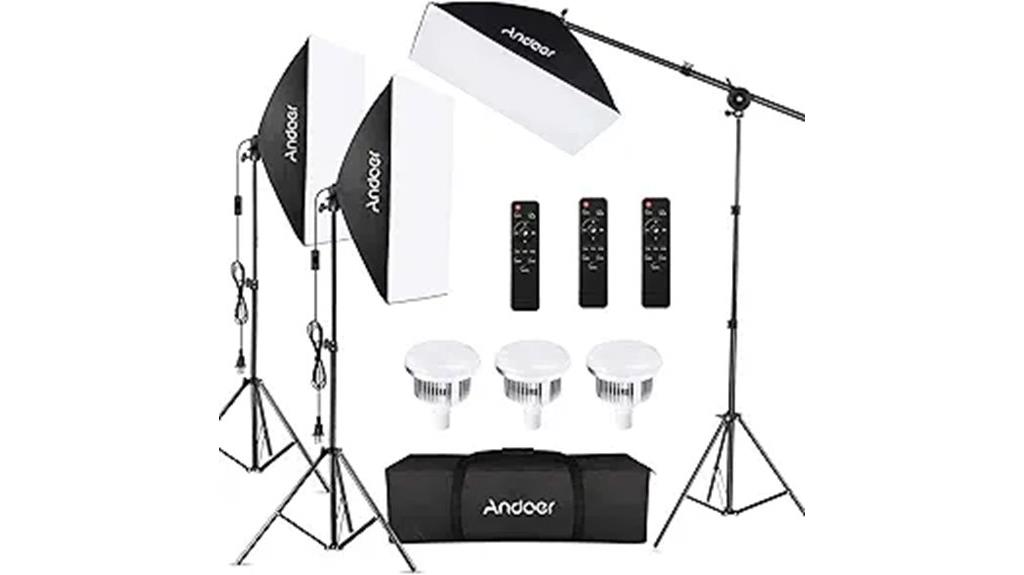 softbox photography lighting kit