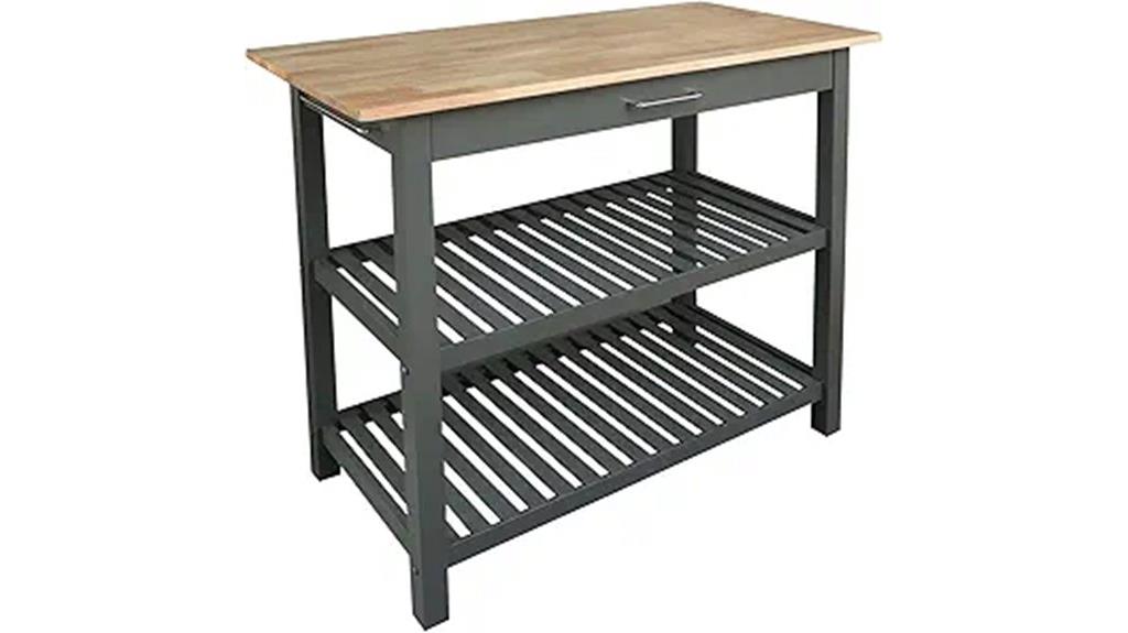 solid american hardwood island