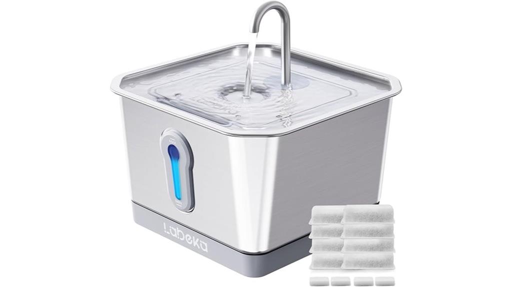 stainless steel cat fountain