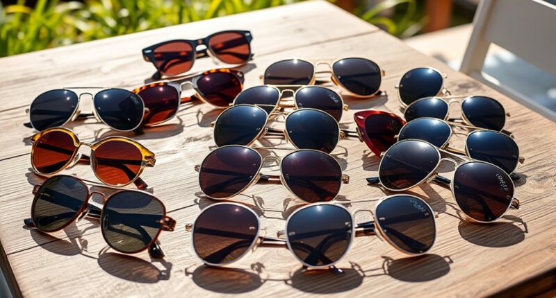 stylish summer sunglasses selection