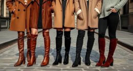 stylish wide calf boots