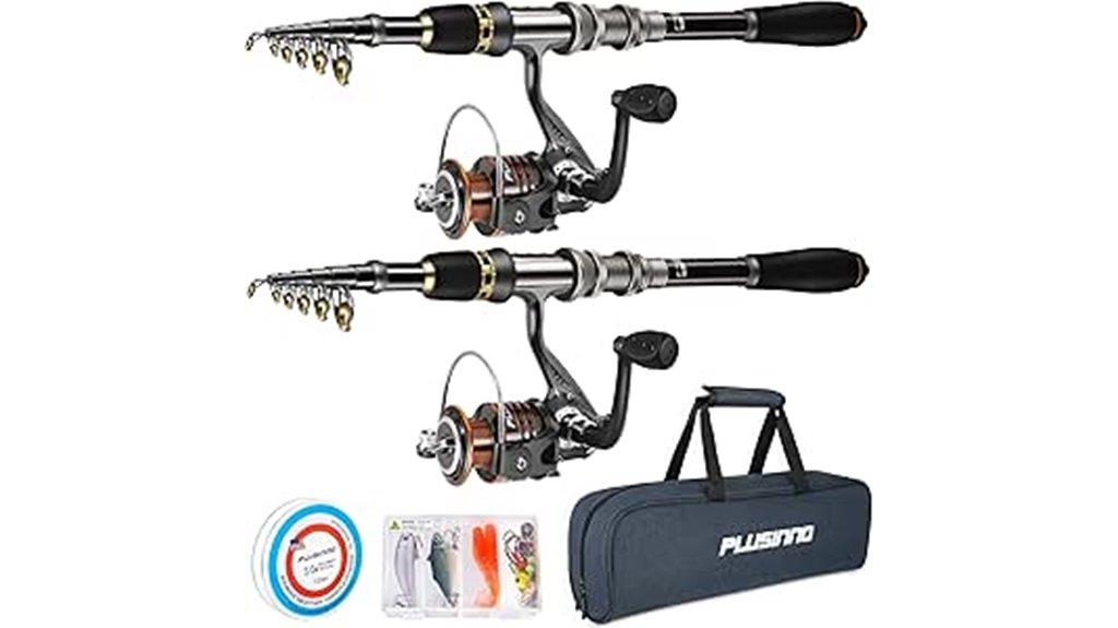 telescopic fishing rod set