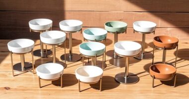 top adjustable pet bowl stands