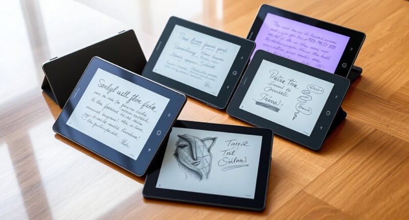 top e ink note tablets