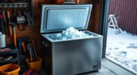 top garage chest freezers