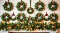 top mantel wreath garland collections