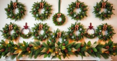 top mantel wreath garland collections