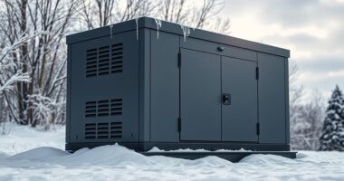 top snowproof generator enclosure