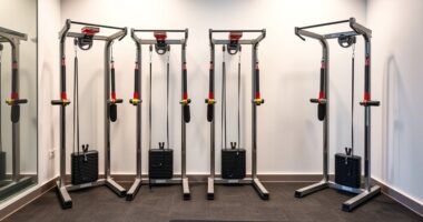 top space saving cable machines