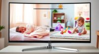 top split screen baby monitors