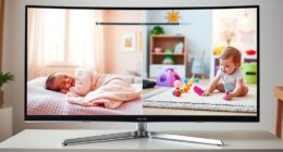 top split screen baby monitors