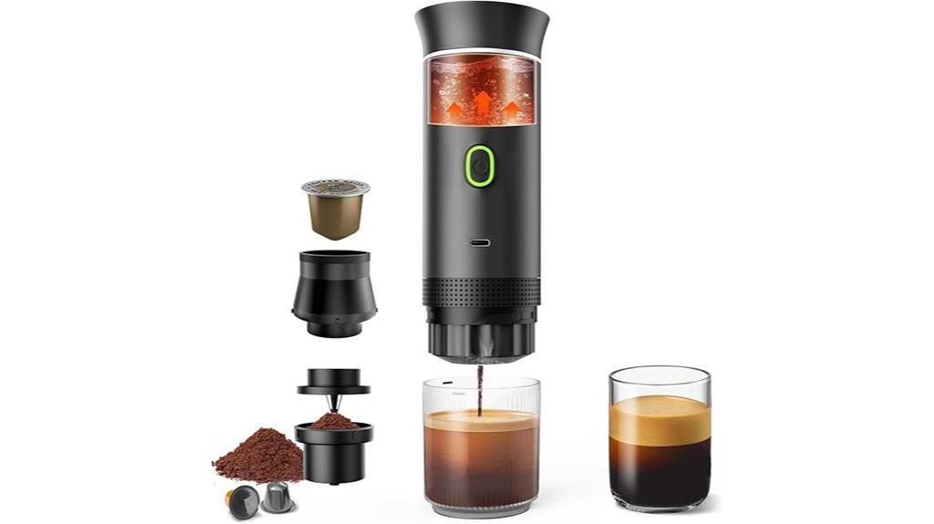 travel friendly portable coffee maker