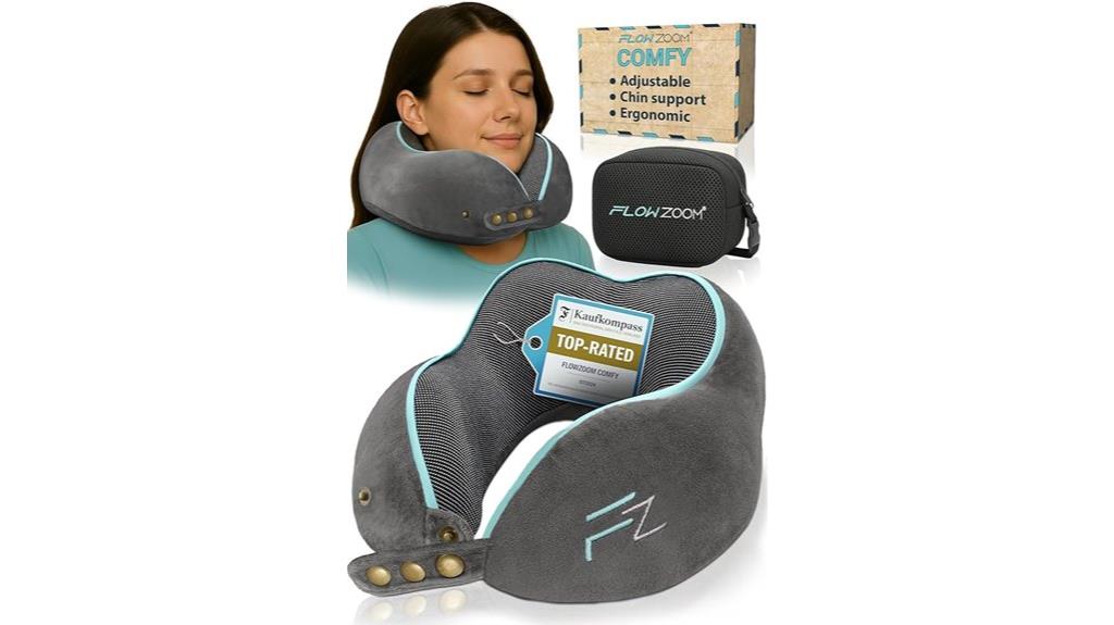 travel memory foam pillow