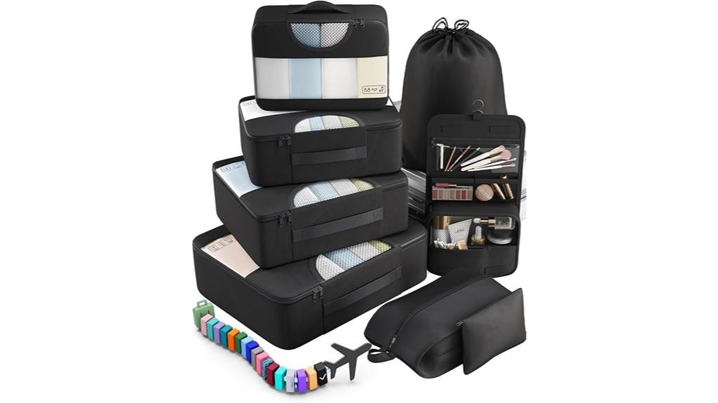 travel organizer cube set