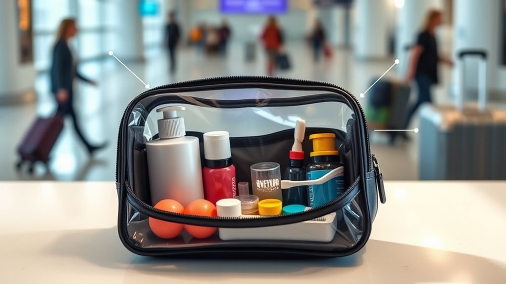 travel ready toiletry organization
