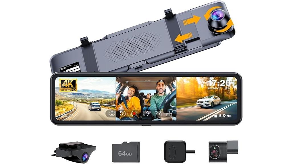 triple channel vehicle camera