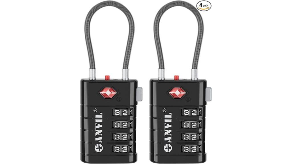 tsa approved luggage security