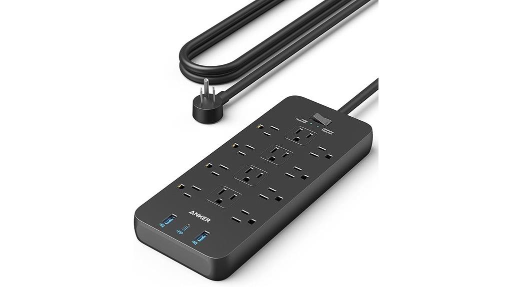 twelve outlet usb surge protector