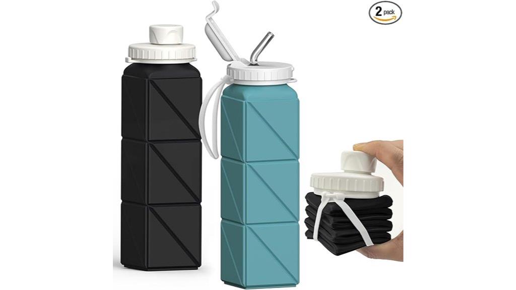 two pack silicone bottles