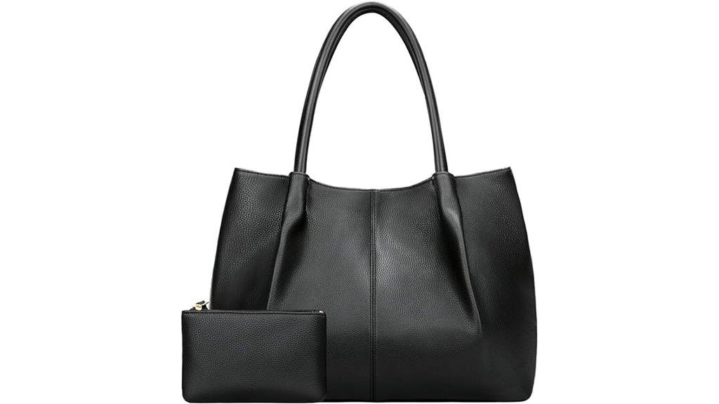 vegan leather tote