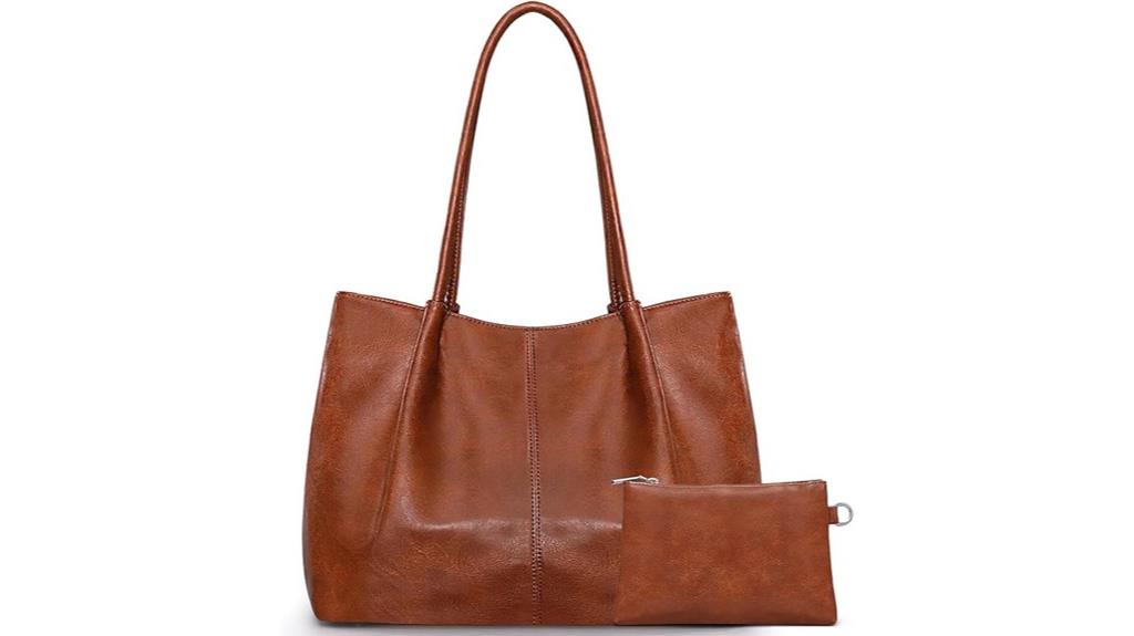 vegan leather travel tote