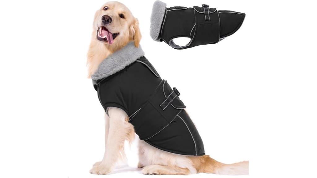 warm reflective waterproof dog coat