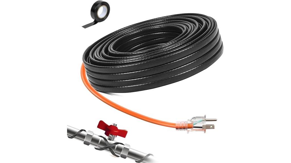 water pipe and roof heating