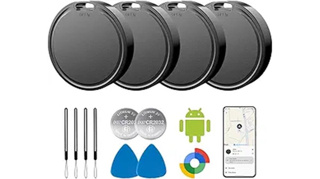 waterproof android item trackers