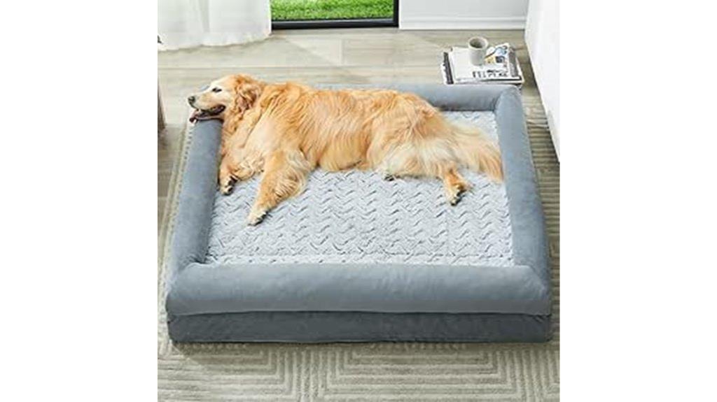 waterproof bolster dog bed