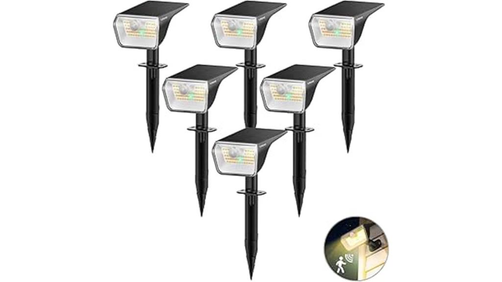 waterproof solar motion lights
