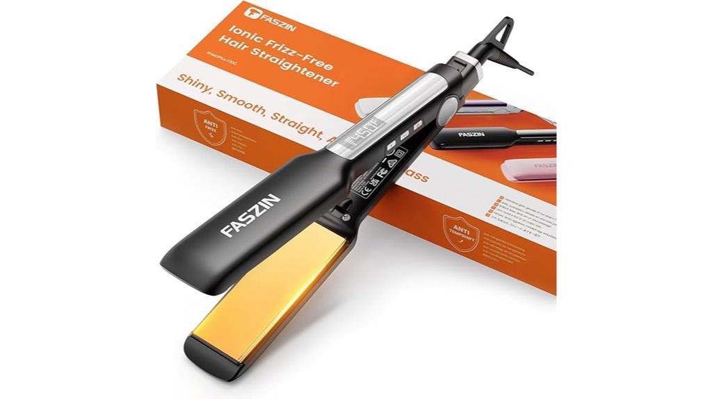 wide plate hair straightener