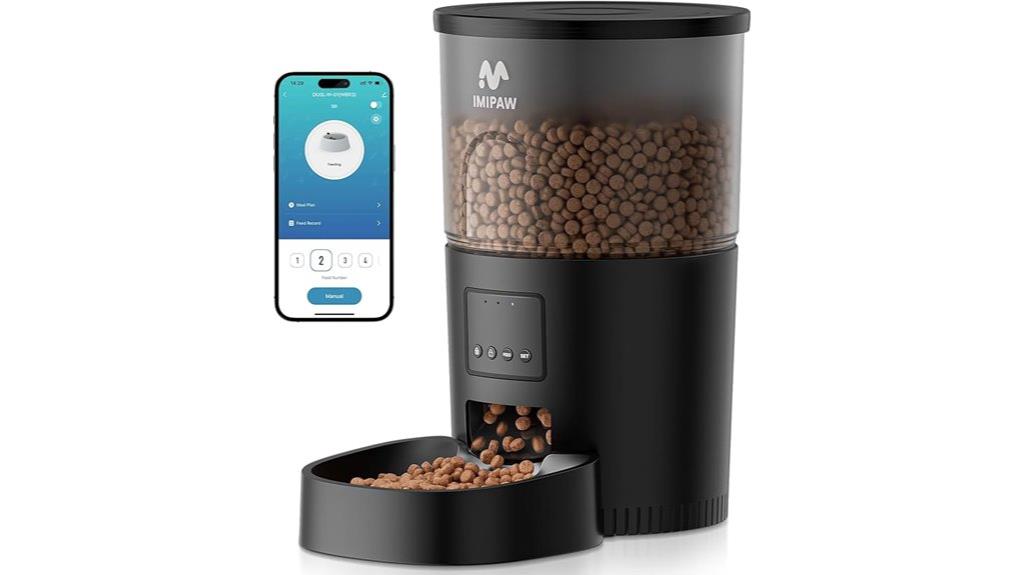 wifi app controlled cat feeder